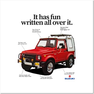 SUZUKI SAMURAI SJ 410 - advert Posters and Art